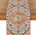 Artoid Mode Boho Bohemia Style Orange Table Runner, Country Rustic Farmhouse by ArtoidMode