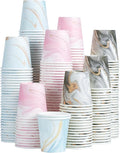 300 Pack 3oz Disposable Paper Cups, Small Bathroom Cups | Mini Bath Cups by Huifany