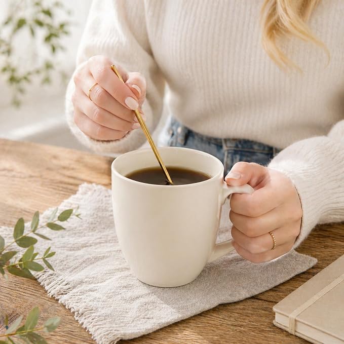AmorArc 12oz Coffee Mugs Set of 6, Ceramic Coffee Mugs - Image 4