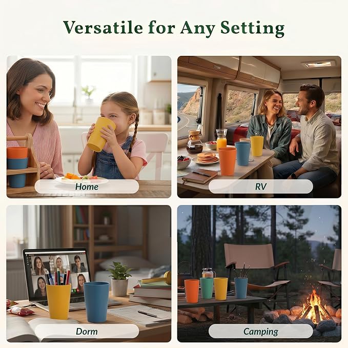 Homienly Reusable Plastic Cups - Image 7
