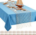 SATINIOR 18 Pcs 12 x 72'' Fishing Net Table Runner Party Decoration, Natural | by SATINIOR