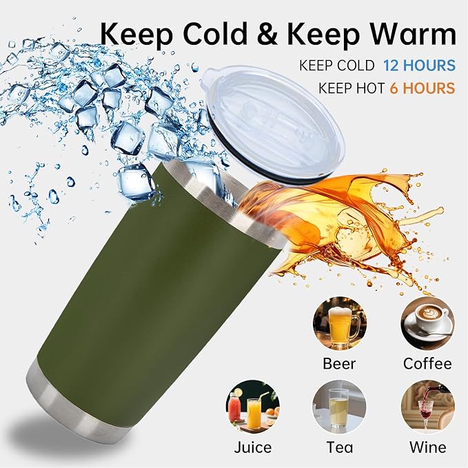 IEOVIEE 32 Pack 20oz Stainless Steel Insulated Bulk Tumblers - Image 6