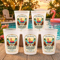 Custom Poolside Party Cups, Personalized Summer Vacation And Travel Gifts by PawfectHouseGifts