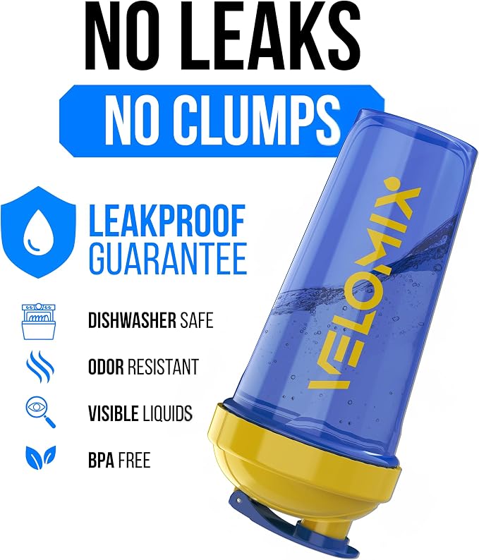 VELOMIX 2 Pack 28oz Protein Shaker Bottle - Image 3