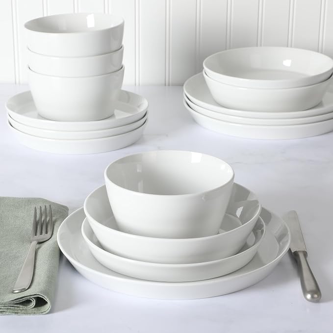 Martha Stewart Selma Chip & Scratch Resistant Dinnerware Set Service - Image 2