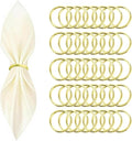 40 Pcs Gold Napkin Rings by Unknown