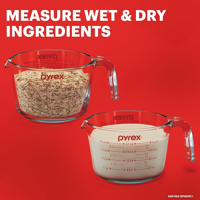 Pyrex Essentials Glass Measuring Cups Set, Measuring Cups - Image 3