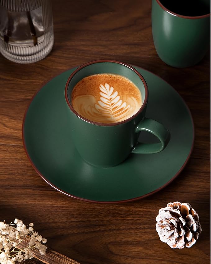 famiware Venus Coffee Mugs Set of 4, 13 oz Ceramic Stoneware Mug Cup Set | - Image 6