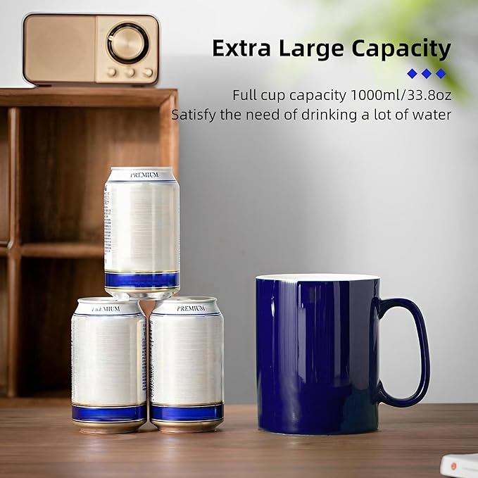 Extra Large Coffee Mug 33 oz Ceramic Mug - Image 4