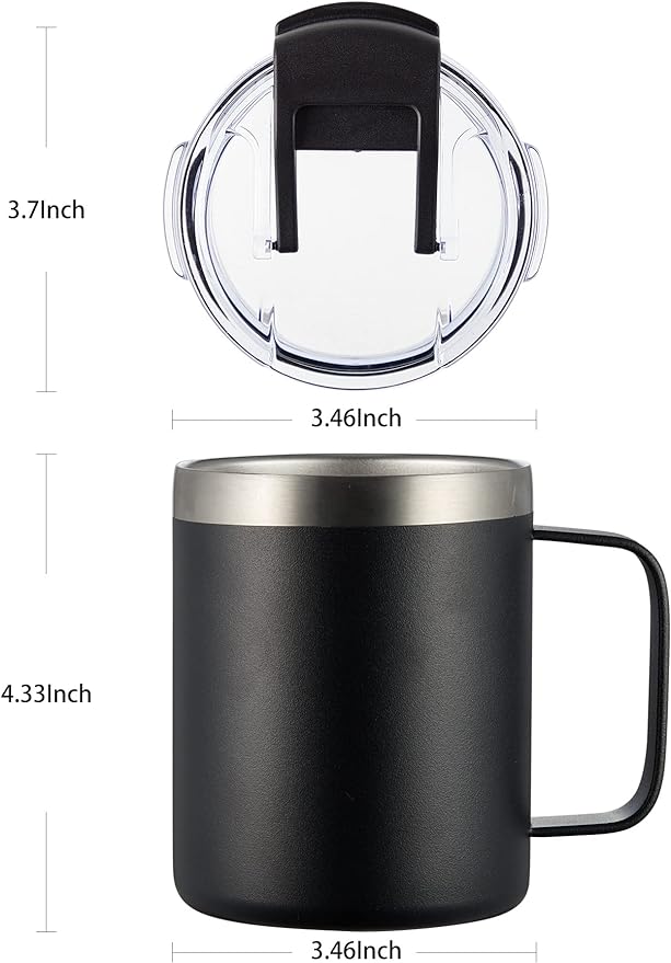 12oz Insulated Travel Coffee Mug - Image 3