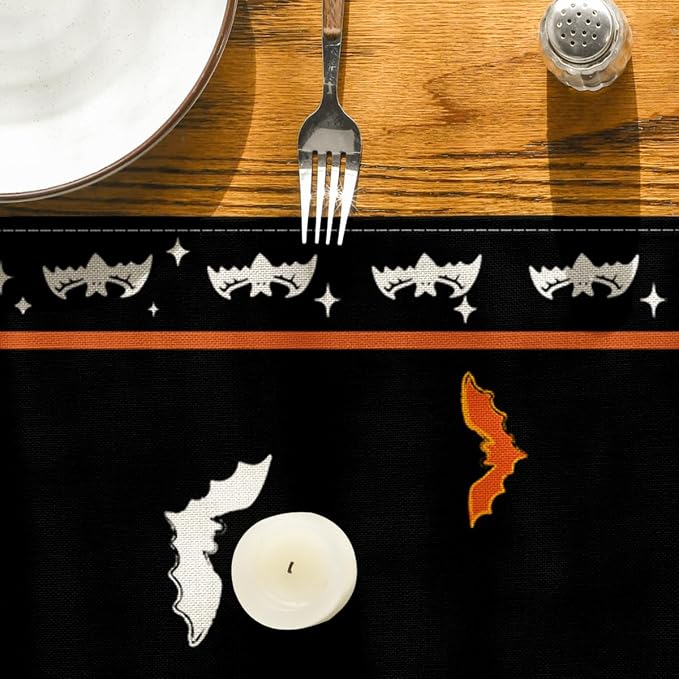 Artoid Mode 210 GSM Halloween Table Runner 13x108 Inch Home Party Decor | - Image 7