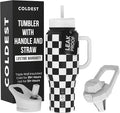 Coldest Tumbler with Handle and Straw by Coldest