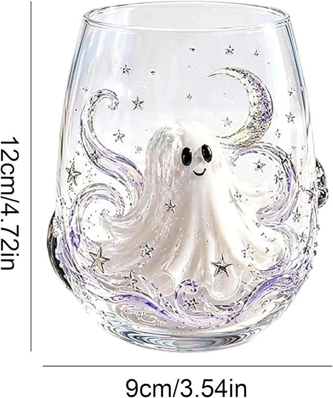 3D Halloween Artisan Glassware Collection, Halloween Artisan Glass Cups | - Image 7