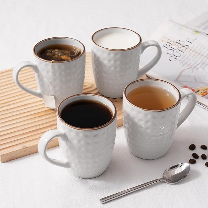 famiware Eden Coffee Mugs Sets of 4, 12 oz Ceramic Stoneware Mug Cup Set | - Image 2