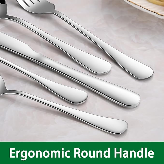 8-Piece 6.7 Inches Stainless Steel Tea Spoon,Durable Dishwasher Safe Teaspoons,Silverware Dessert Spoons For Kitchen,Small Spoons For Restaurant,Hotel