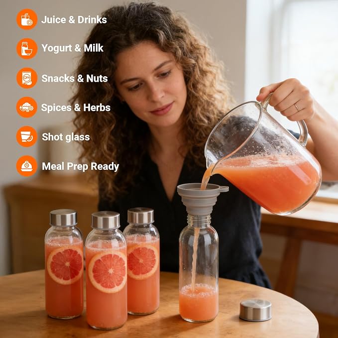 Sursip Glass Juice Bottles 16 oz - Image 3