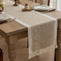 Coffee Totem Linen Table Runner by UWWGKK