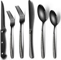 EWFEN 24-Piece Black Silverware Set by EWFEN