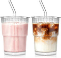 SoulTimes 13oz Ribbed Glass Tumbler by SoulTimes
