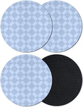 Rhombus Blue Coasters Set of 4, Absorbent Coasters by Unknown