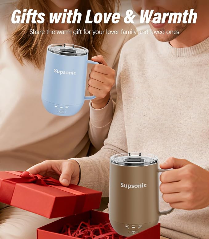 Supsonic - 16oz Self Heating Coffee Mug, Smart Heated Coffee Mug Faster - Image 5