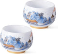 KAMMAK Ceramic Tea Cups Set of 2, 6.3 oz, Vintage Small Teacups, 748N | Hand by KAMMAK