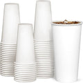 GUSTO 20 oz Disposable White Paper Cups Hot Coffee Cups | Eco-Friendly Material by GUSTO