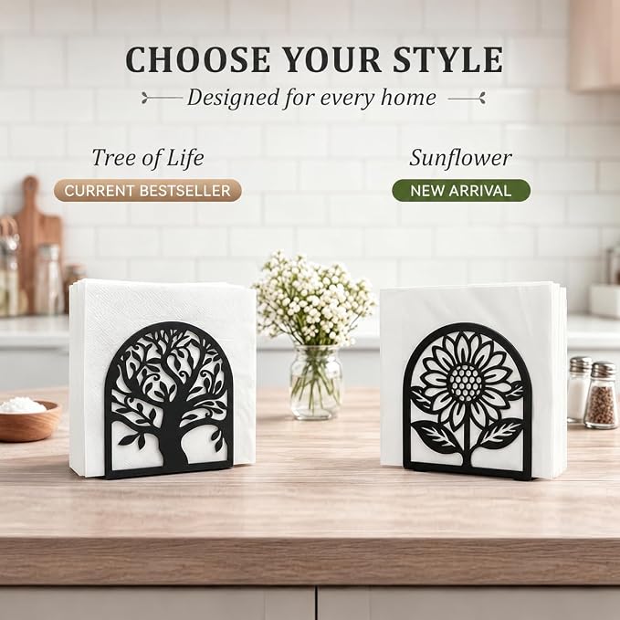 Metal Tree of Life Napkin Holder - Image 3