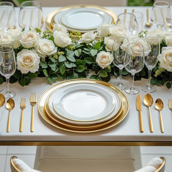 Gold Silverware Set, 20 Piece Flatware Cutlery Set - Image 5