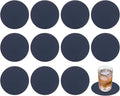 uxcell Round Faux Leather Coasters 4 Inch, Drink Coasters Suit by uxcell
