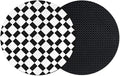 Black White Minimalist Coasters Set of 2, Absorbent Coasters by Unknown