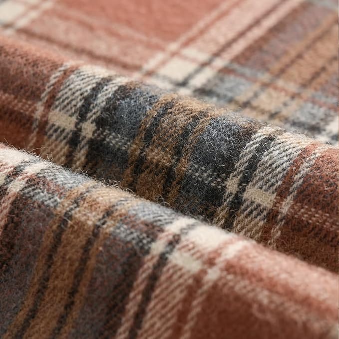 Artoid Mode Rust Farmhouse Plaid Fall Table Runner 13x108 Inch | Holiday - Image 7
