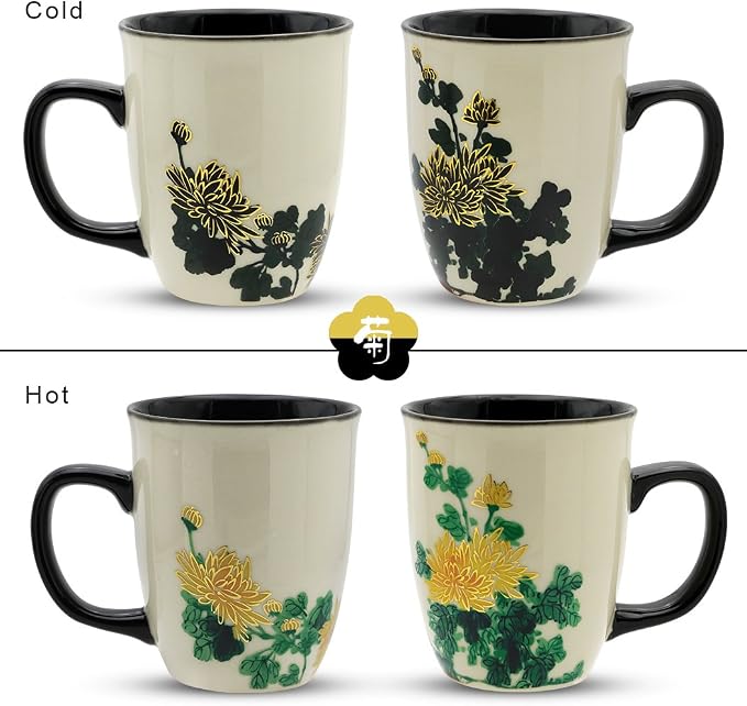 Heat Changing Coffee Mug, 16 oz | Porcelain Tea Mug - Image 2