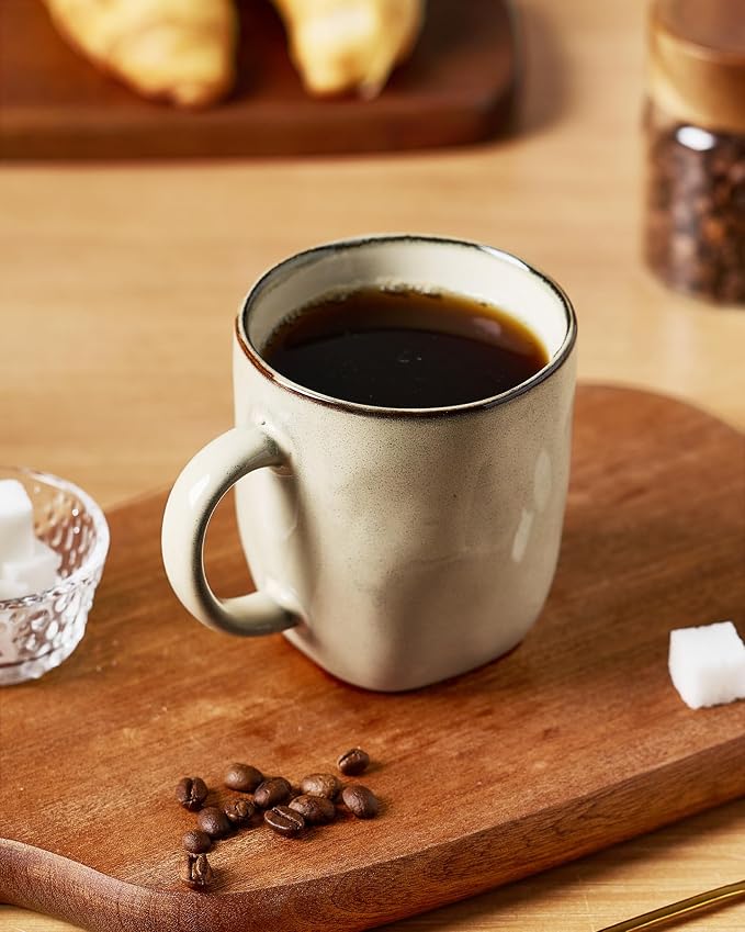 famiware Coffee Mugs Set of 6, Ocean Square 13oz Coffee Cup Set - Image 2