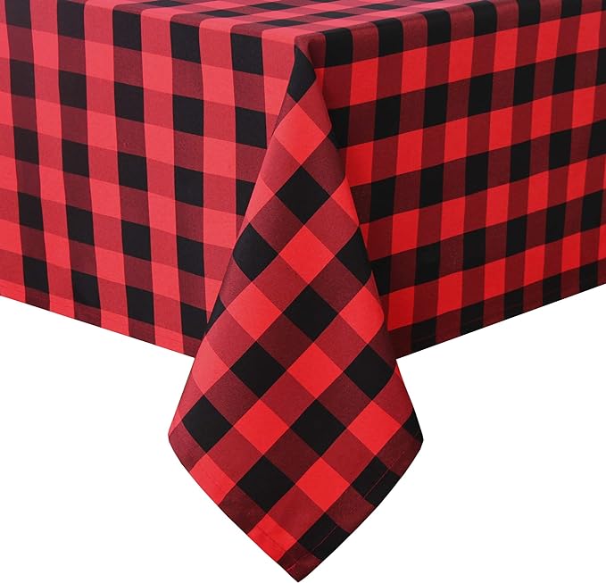 Checkered Square Tablecloth by Hiasan