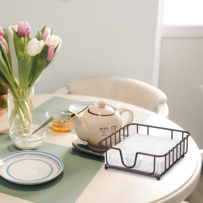 Napkin Holder for Table, Napkin Holders for Paper Napkins, GMFINE Flat Modern - Image 7