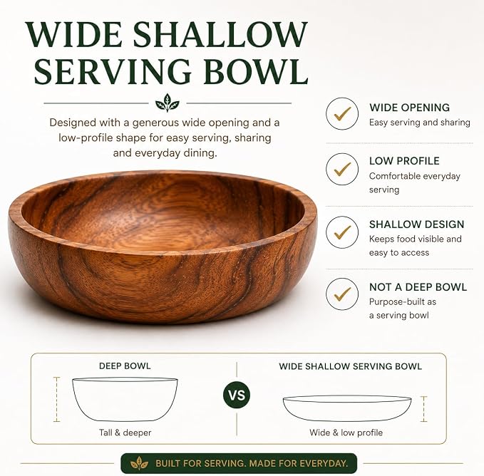 Acacia Wood Bowls - Image 2