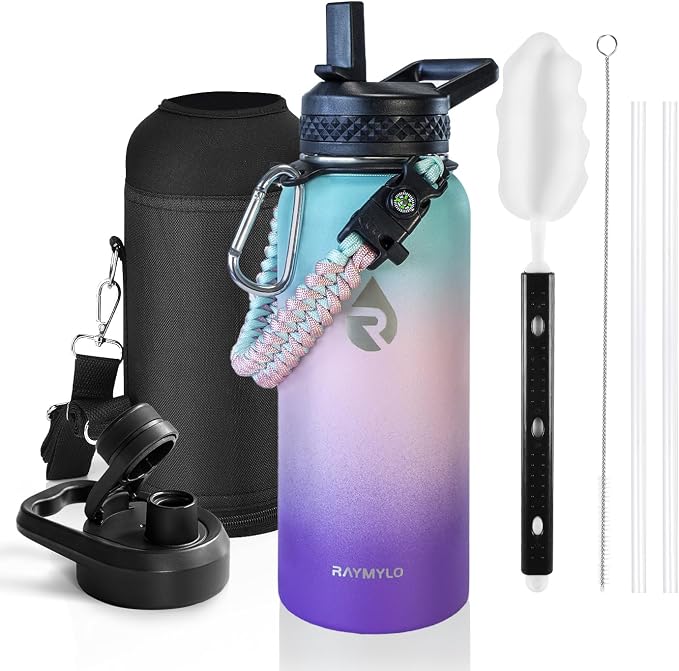 RAYMYLO Insulated Water Bottle 32 oz, Triple Wall Vacuum Stainless Steel | by RAYMYLO