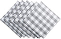 DII Checkered Tabletop Collection 100% Cotton, Machine Washable, Napkin Set by DII