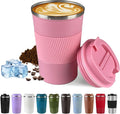 Vacuum Insulated Stainless Steel Travel Coffee Mug, Leak Proof Cup by SPLMIFA
