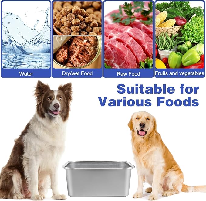 4 Gallon Large Dog Water Bowl, Stainless Steel Bowl - Image 7