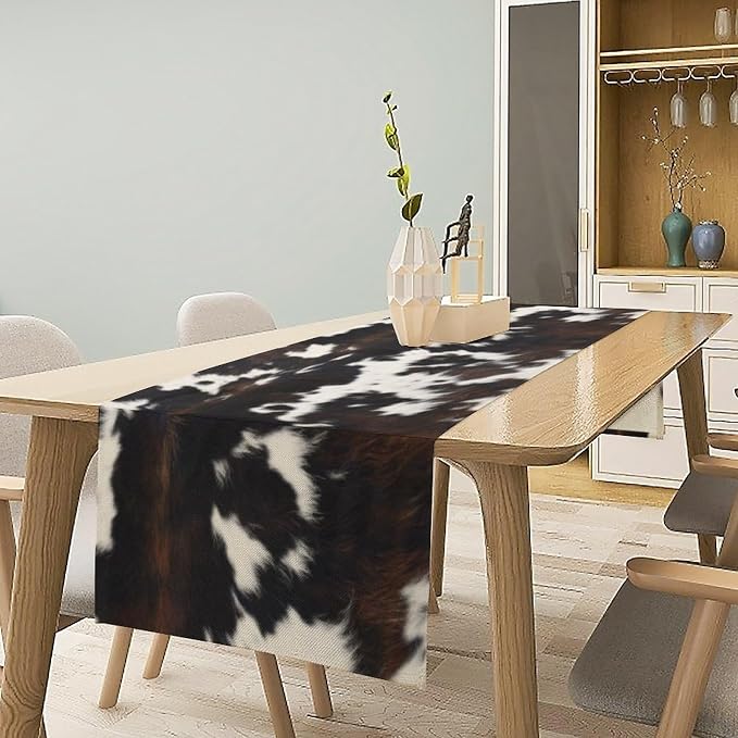 Cow Print Table Runner, 13x108 Inch - Image 2