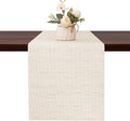 Table Runner 72 Inches Long, Vinyl Woven Heatproof Table Runners | Washable by Banchif