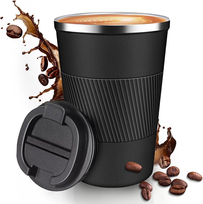 12OZ Travel Coffee Mug Insulated Coffee Cup by Unknown