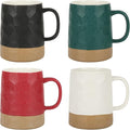 BYCNZB 13oz Ceramic Coffee Cups set of 4, Modern Mugs by BYCNZB