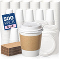 Fit Meal Prep 500 Pack 8 oz Disposable Coffee Cups by FMPBRANDS