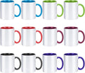 TANGLONG 12PCS Sublimation Mugs-6 Assorted Colors 11oz ceramic cup by TANGLONG