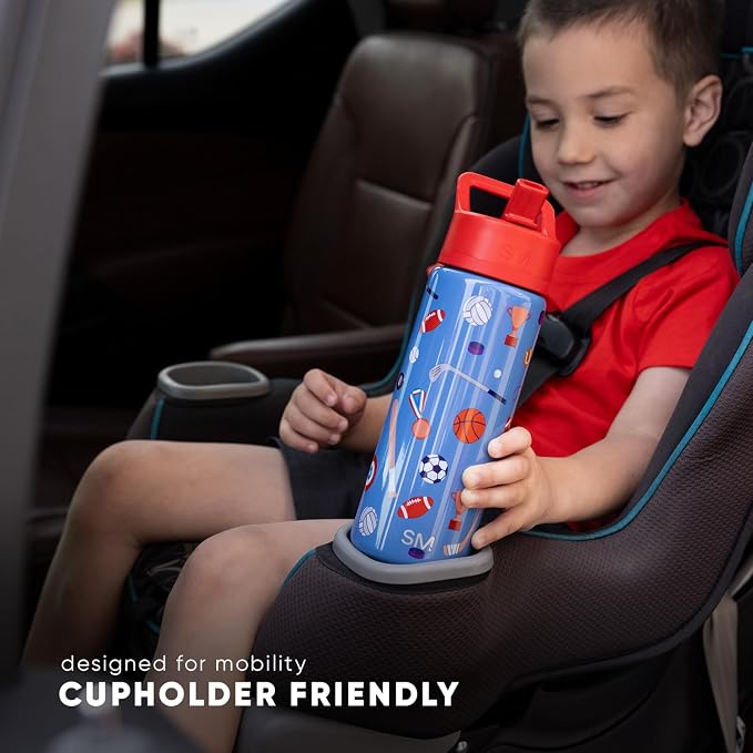 Simple Modern Halloween Kids Water Bottle | 14oz | Ghosts | Insulated Stainless - Image 8