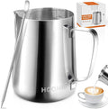 HOOMIL Milk Frothing Pitcher, 12oz/20oz/32oz 304 Stainless Steel | Steaming by HOOMIL