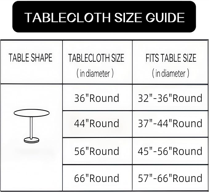 Walrus Round Vinyl Fitted Tablecloth with Flannel Backing Elastic Edge Design Table Cover Waterproof Oil-Proof PVC Table Cloth Stain-Resistant Best for 45"-56" Round
